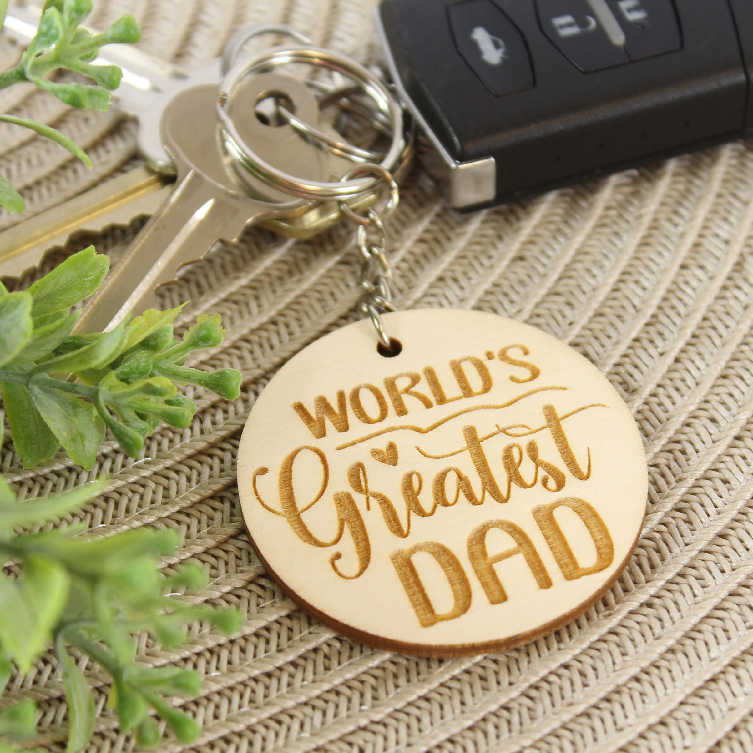 Fathers Day Keyring Wooden Gifts For Him Australia Meridian Etch