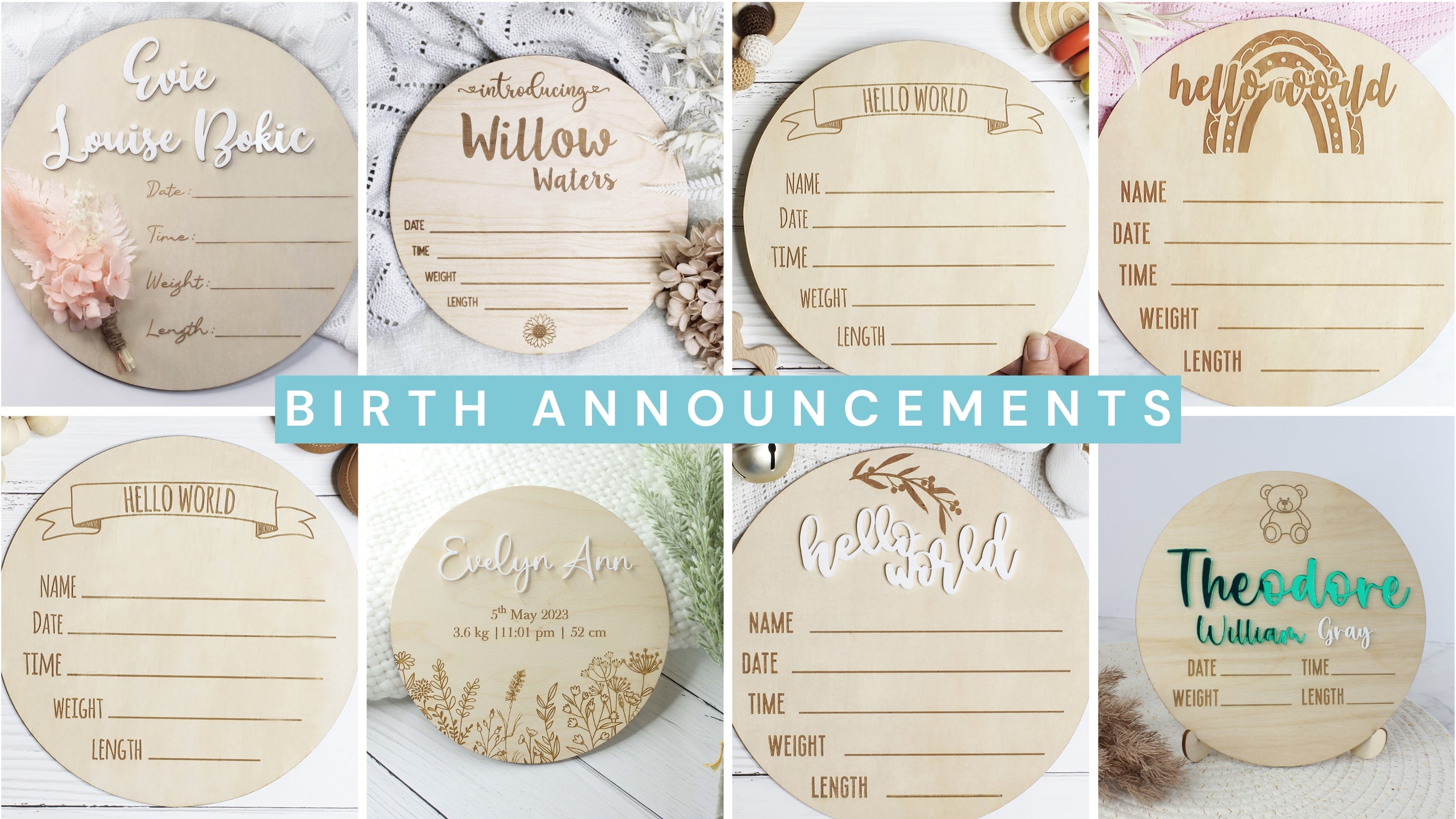 4 Reasons Why You Need a Baby Birth Announcement Meridian Etch