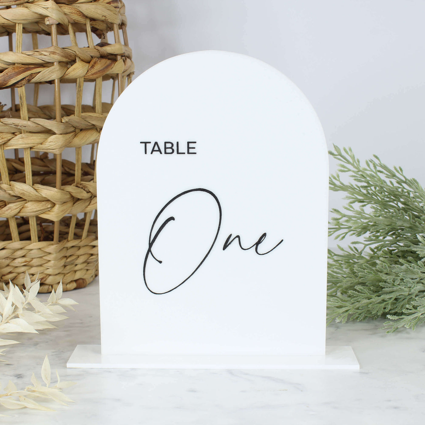 acrylic table numbers