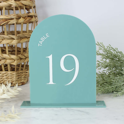 table numbers for wedding