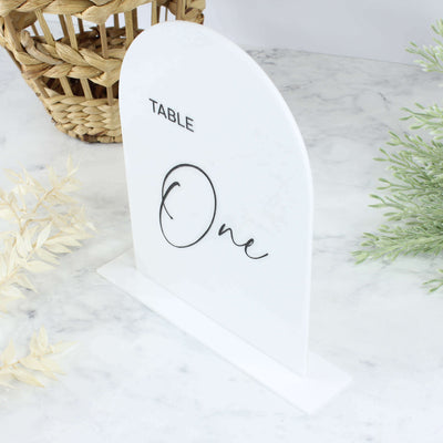 wedding table numbers