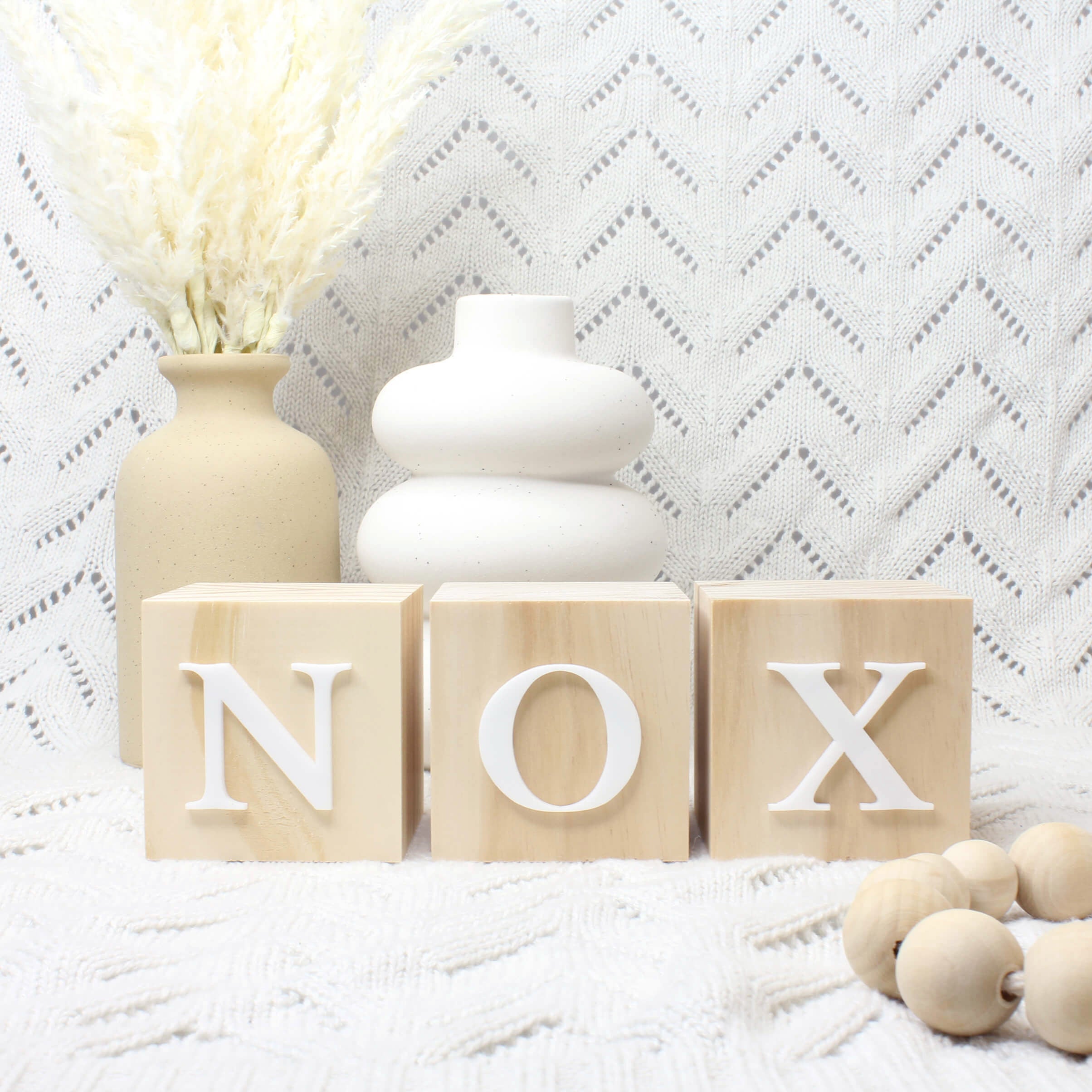 Personalised Wooden Letter Blocks - Large – Meridian Etch
