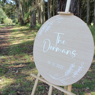 custom wedding sign