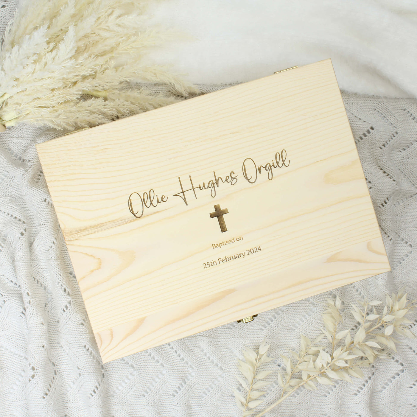 Baptism Box Graphics Personalised Baptism Box – Meridian Etch