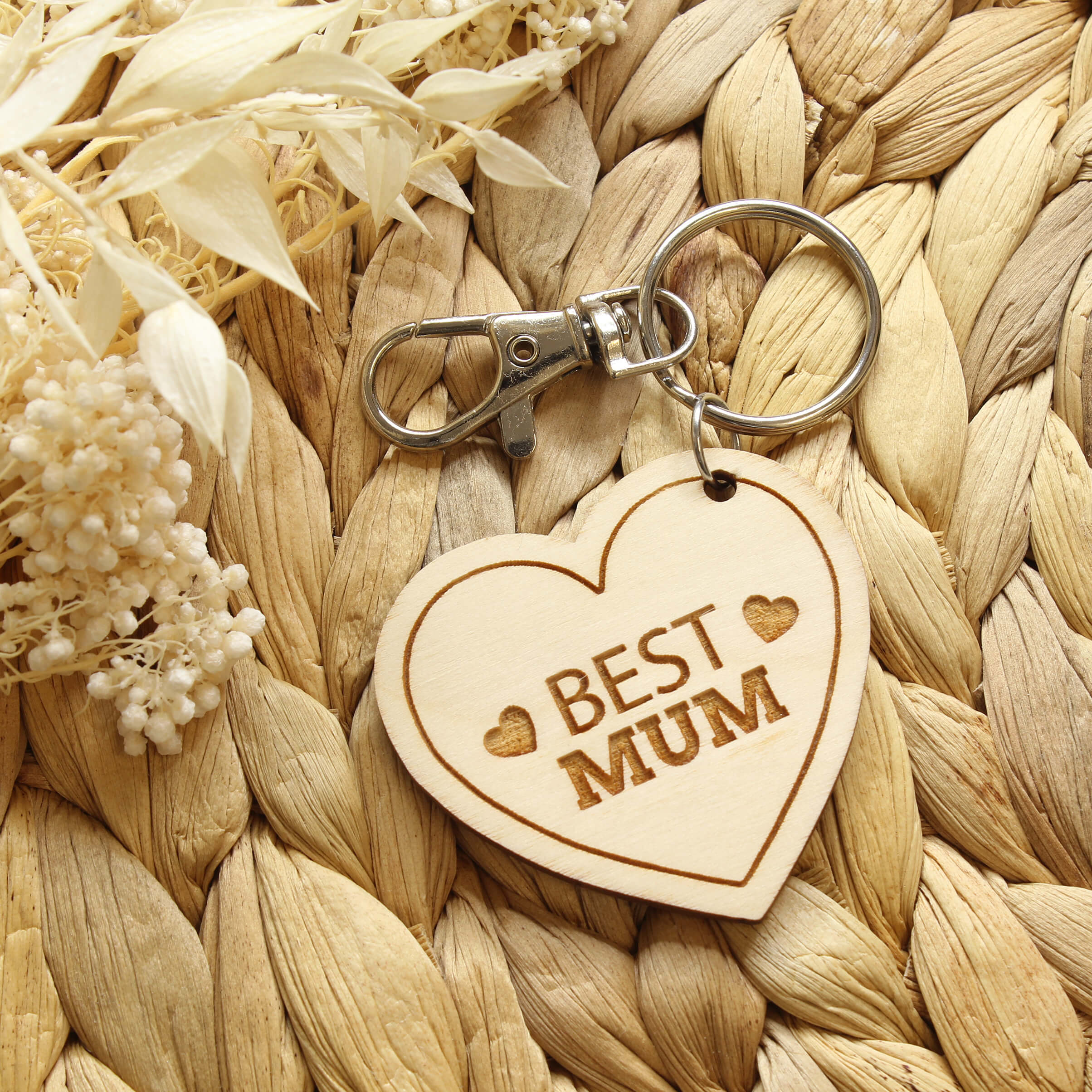 Mum Keyring | Best Mum – Meridian Etch