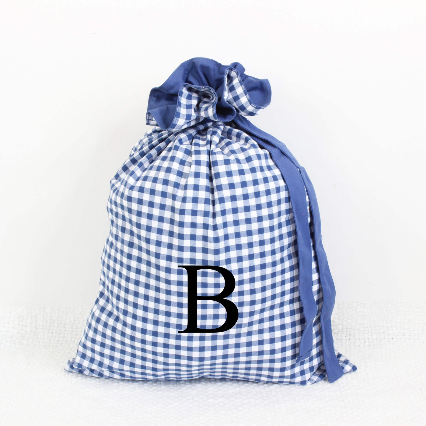 blue santa bag