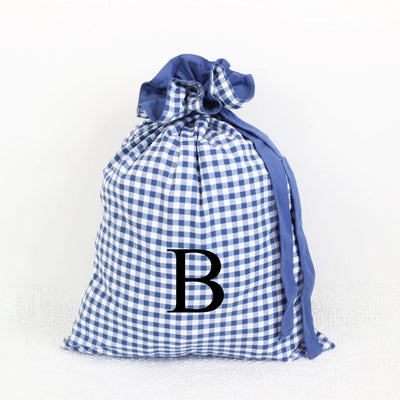blue santa bag