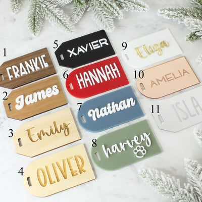 Santa Sack - Grey Velvet - Tag
