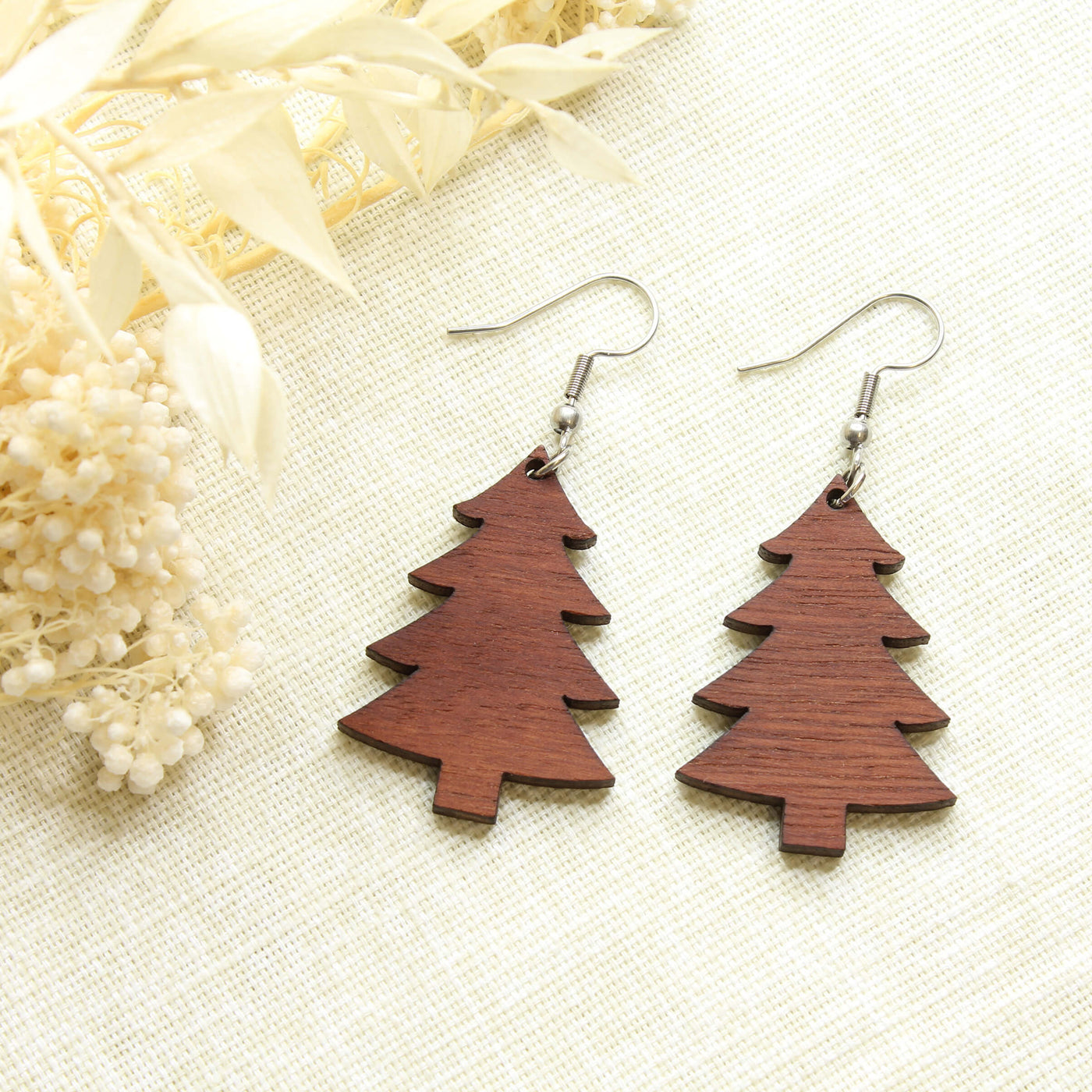 Spiky Christmas Tree Earrings