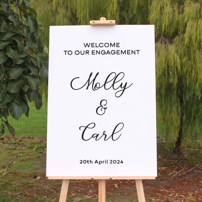 engagement sign