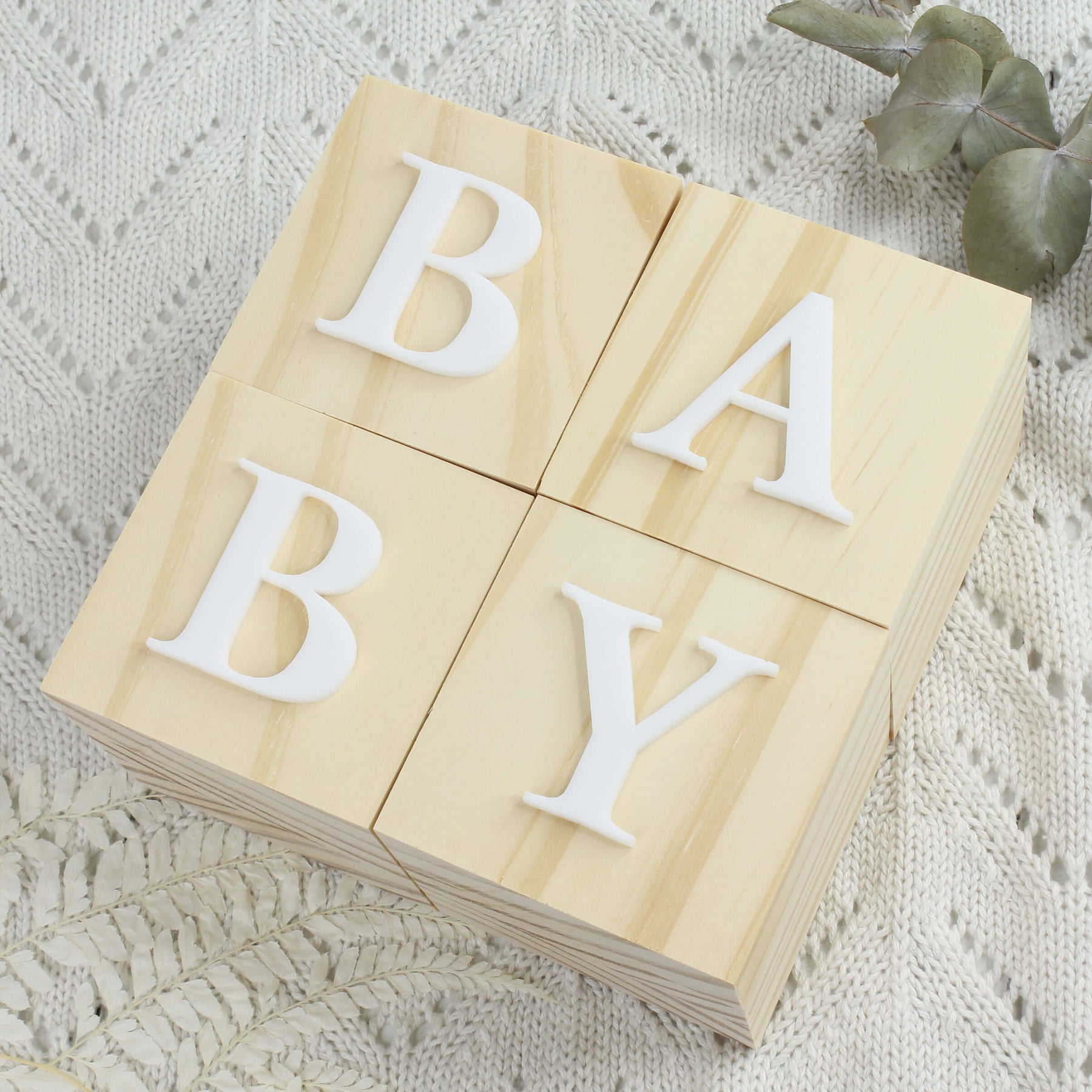 Baby Blocks Oversized Letter Blocks Personalised Wooden Letter