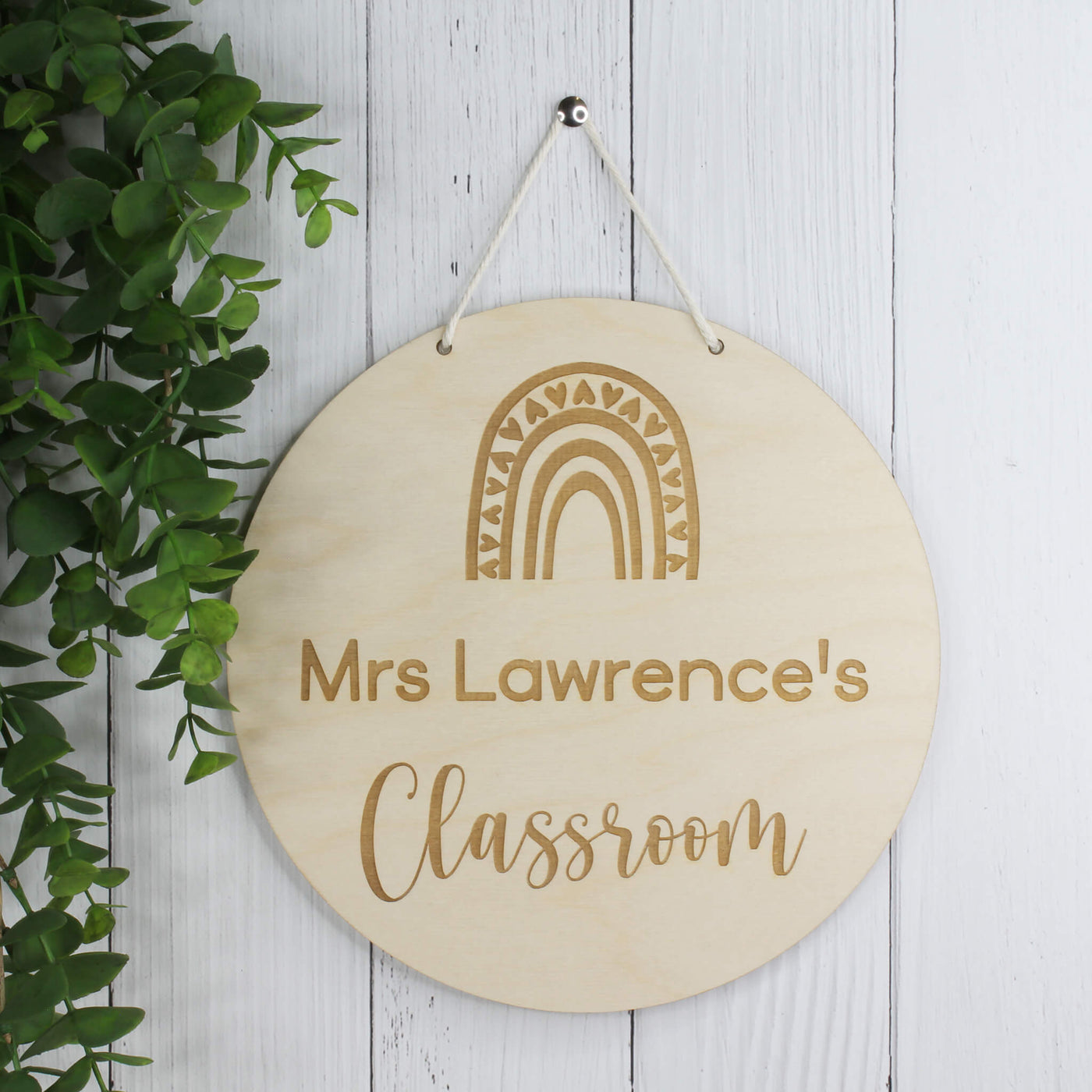 personalised classroom sign