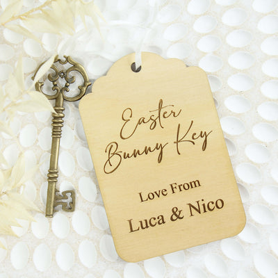 personalised easter bunny key