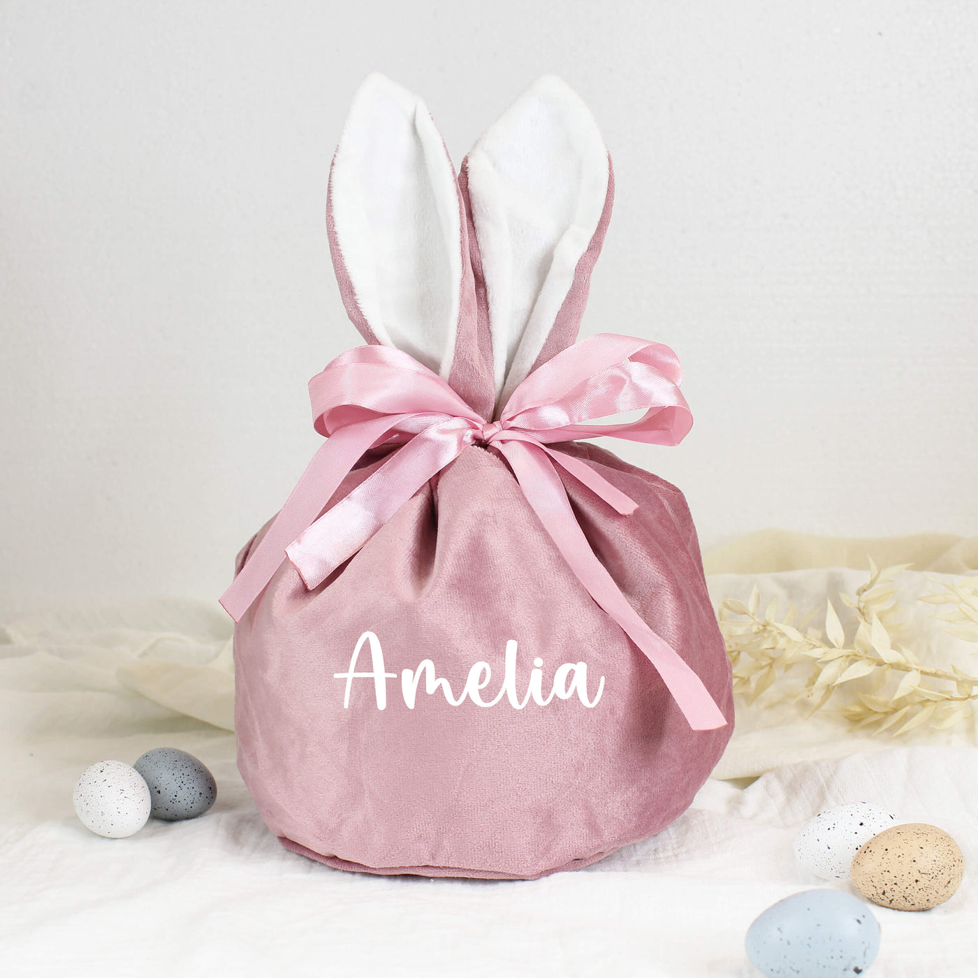 pink easter basket