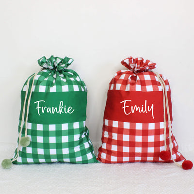 personalised santa sack