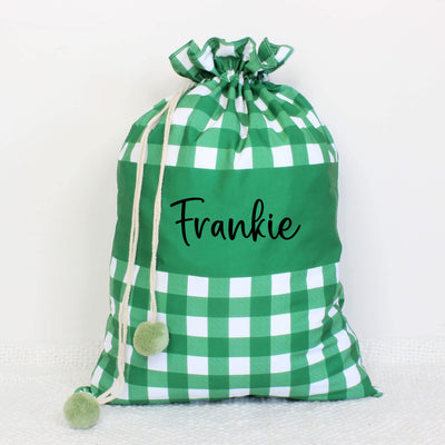 green santa sack