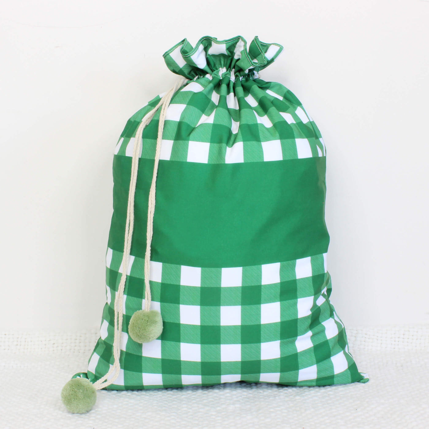 green santa sack