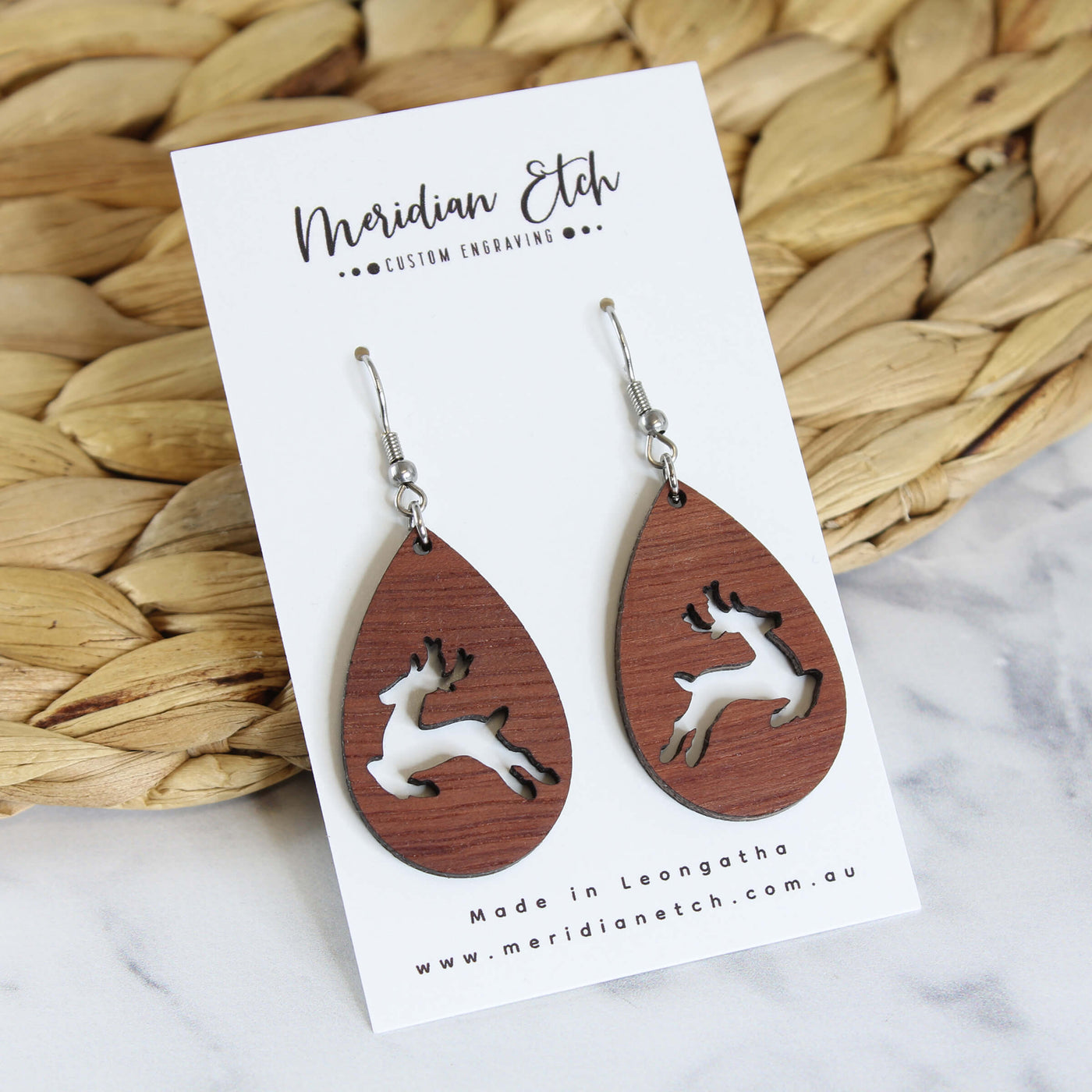 reindeer earrings