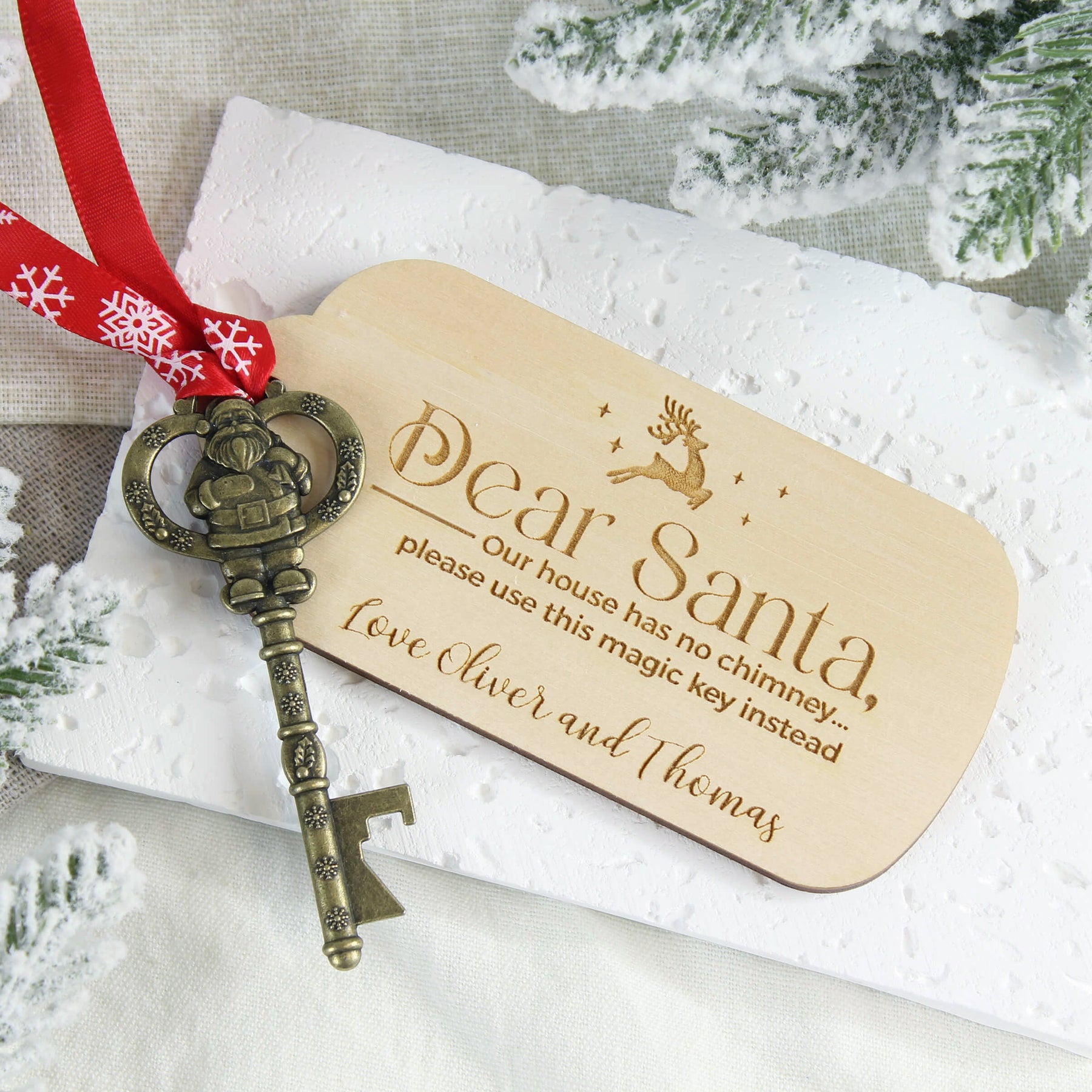 Santa Key Card Santa Key Australia - Personalised Santa Key – Meridian Etch