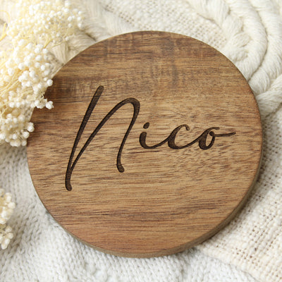 personalised wooden coasters