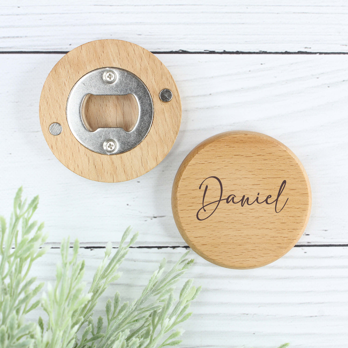 wooden bottle opener