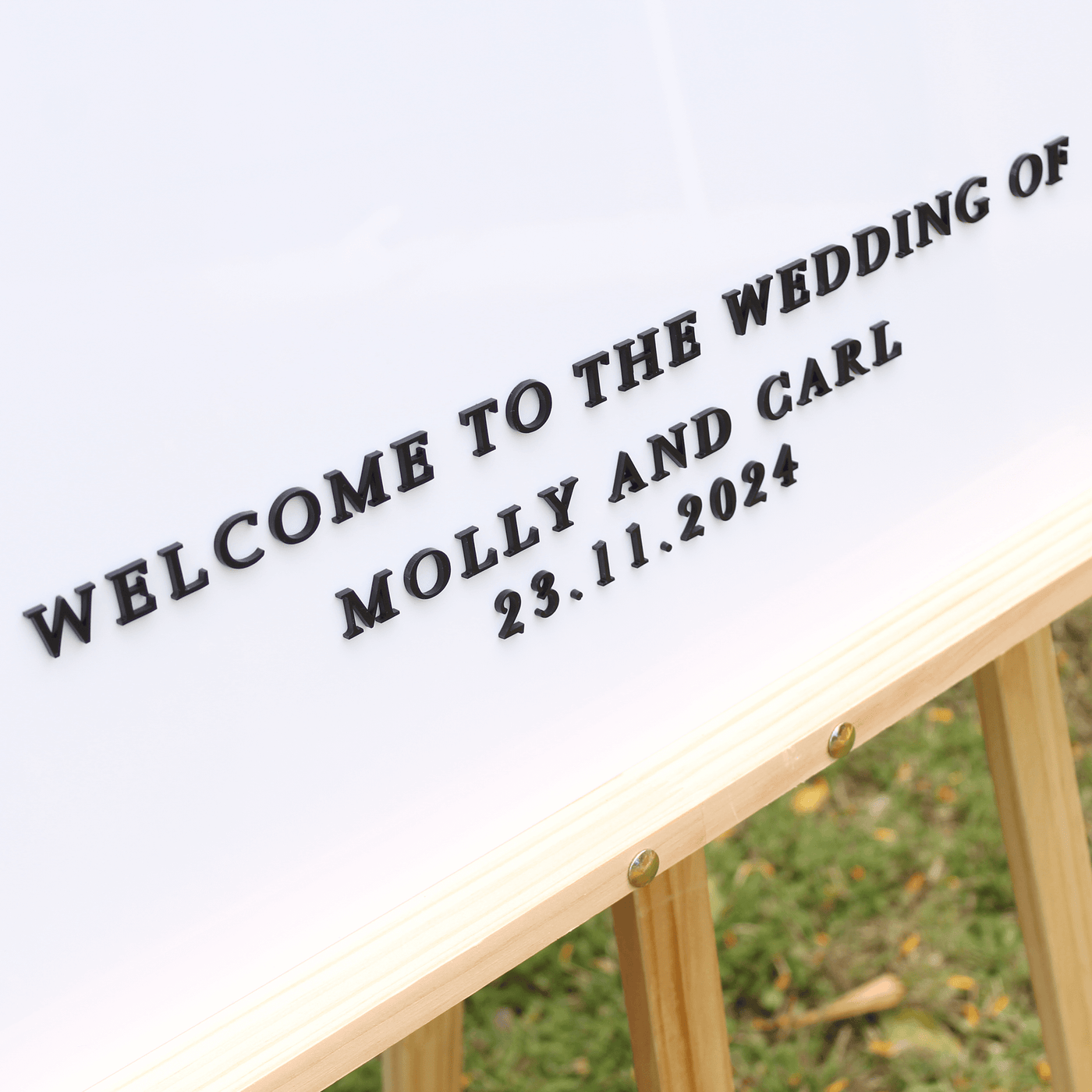 wedding welcome sign