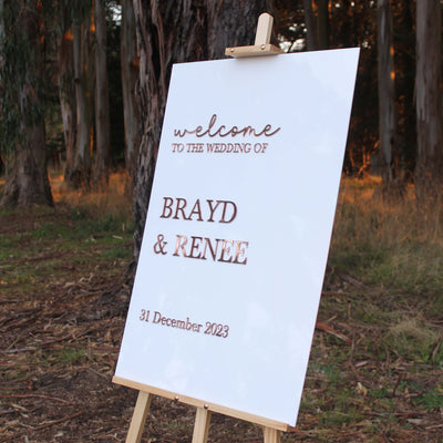 wedding sign australia