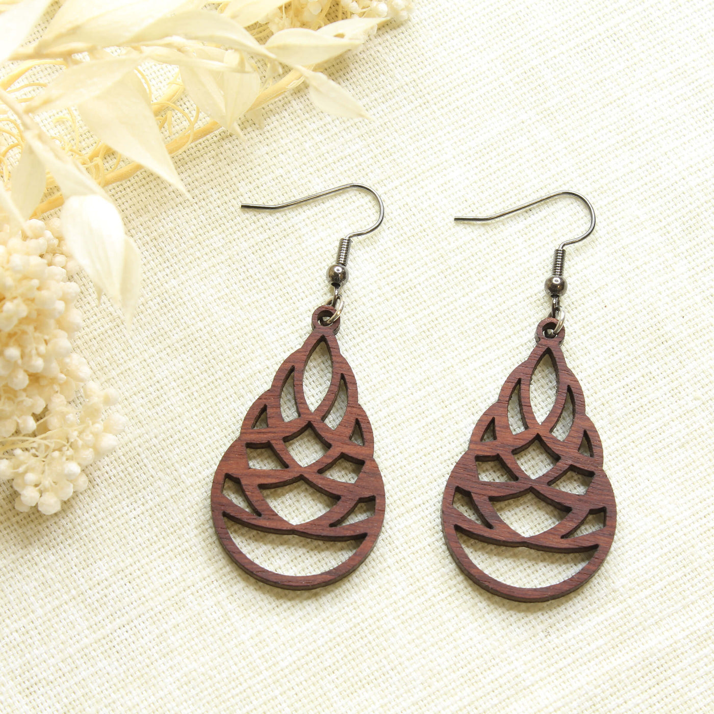 Wooden Dangle Earrings