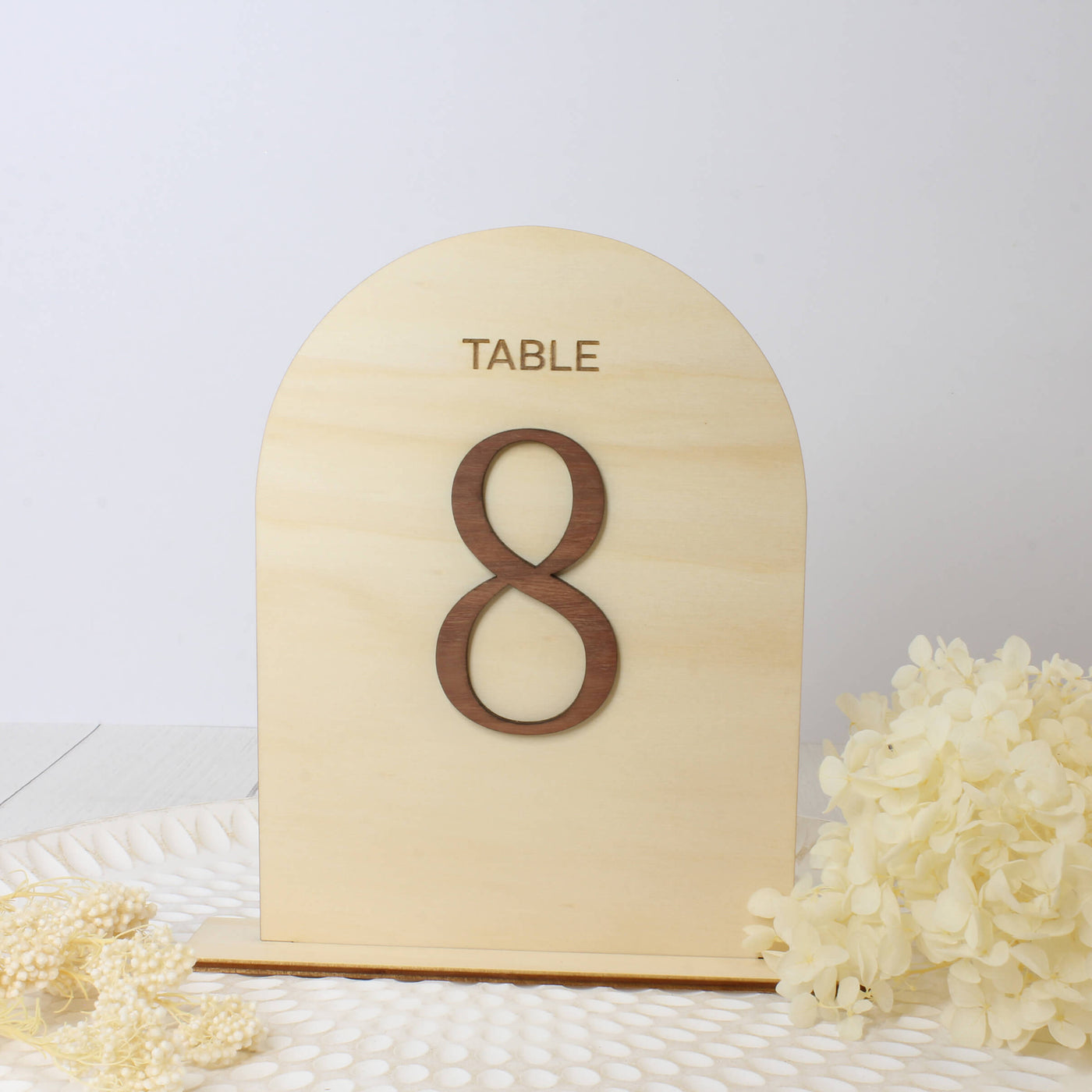 table number wood