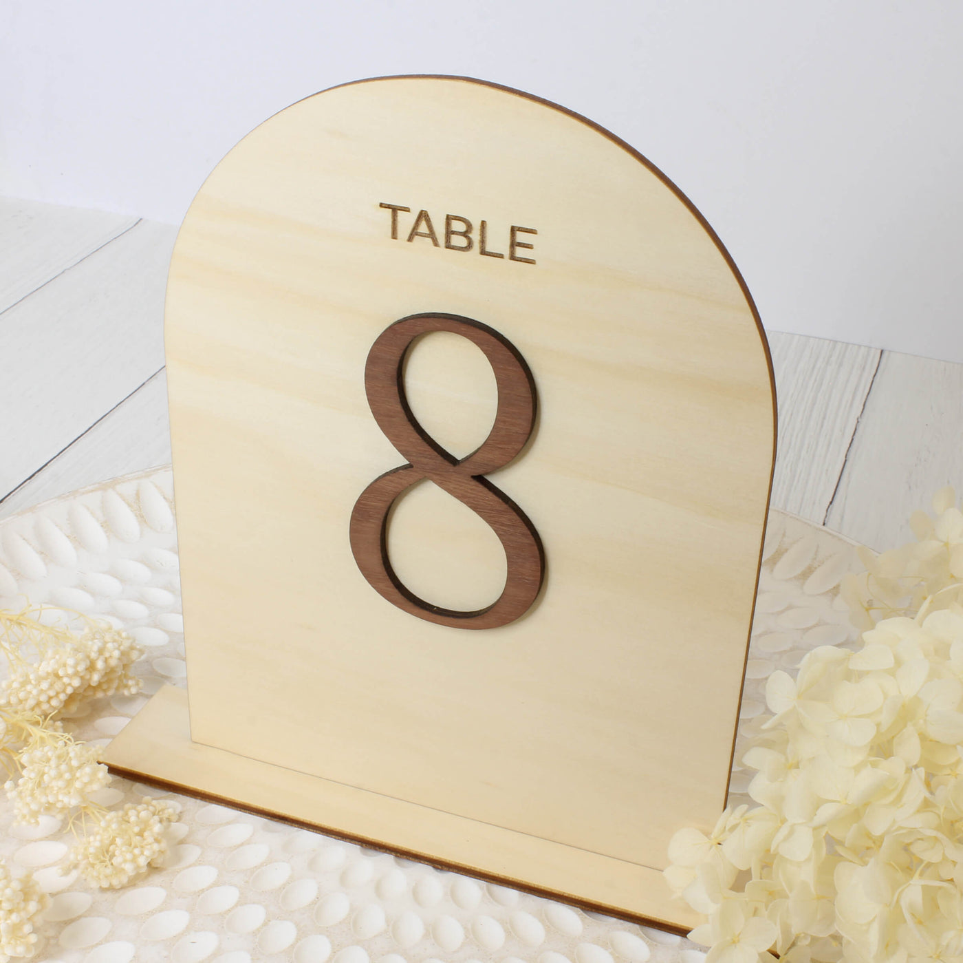 Rectangular Wood Table Number Beautiful Wooden Table Numbers for Weddings – Meridian Etch