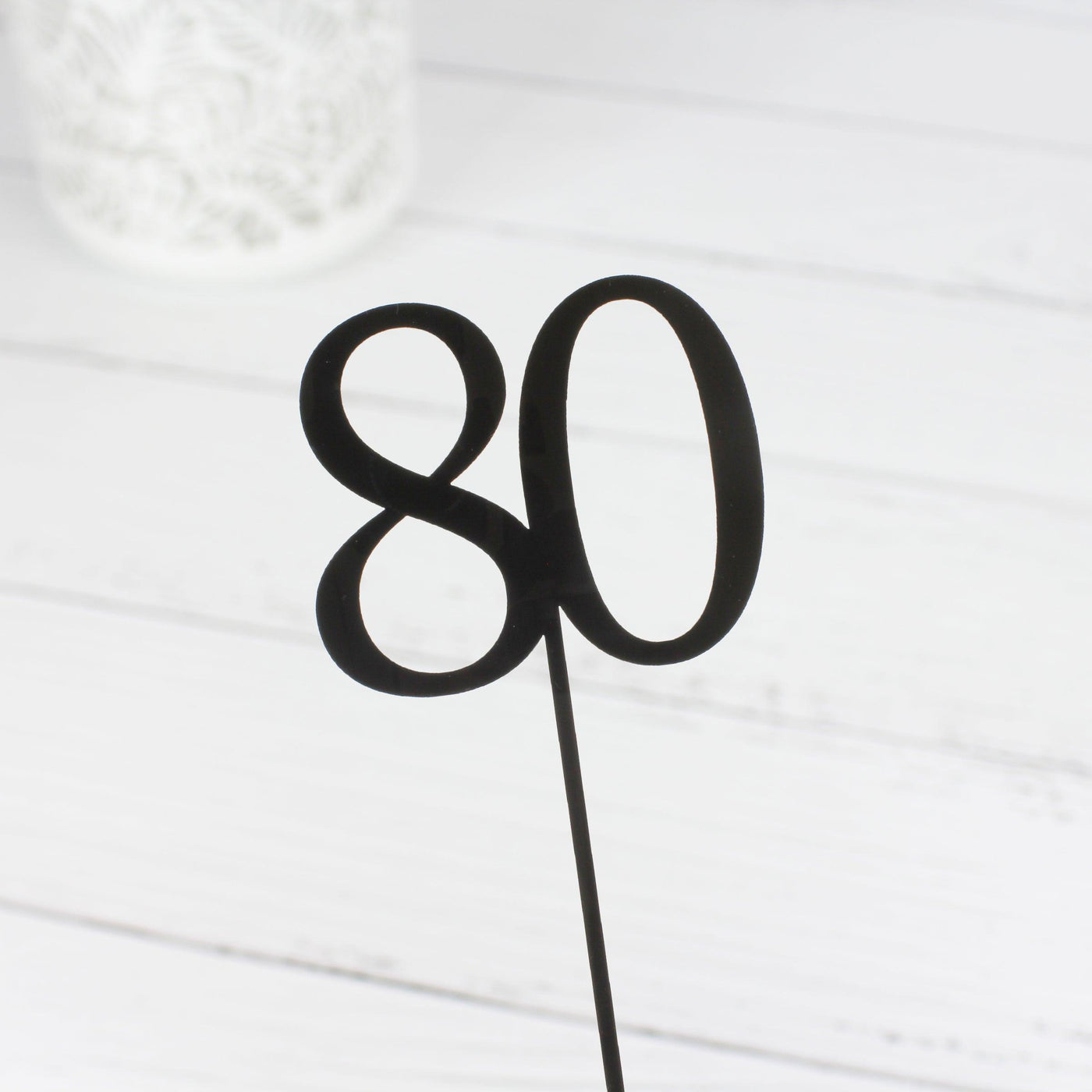 Number Cake Topper - Acrylic