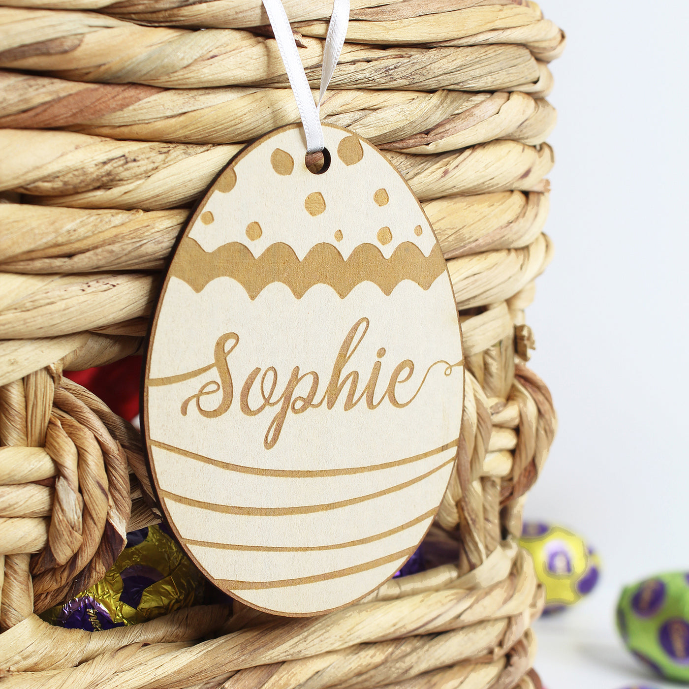 Large Easter Name Tag 1