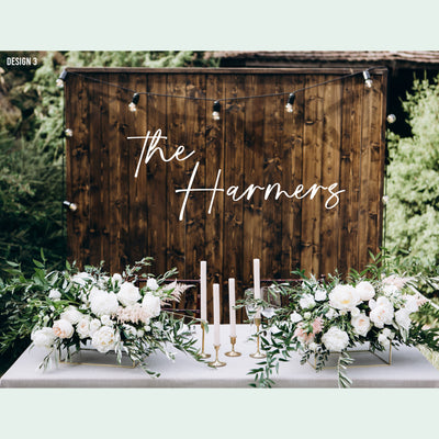 Laser Cut Wedding Sign