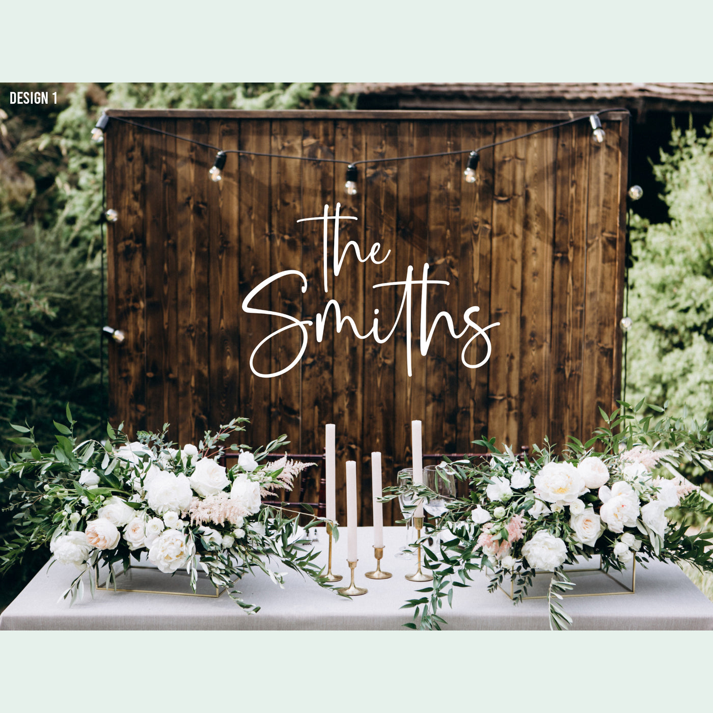 Laser Cut Wedding Sign