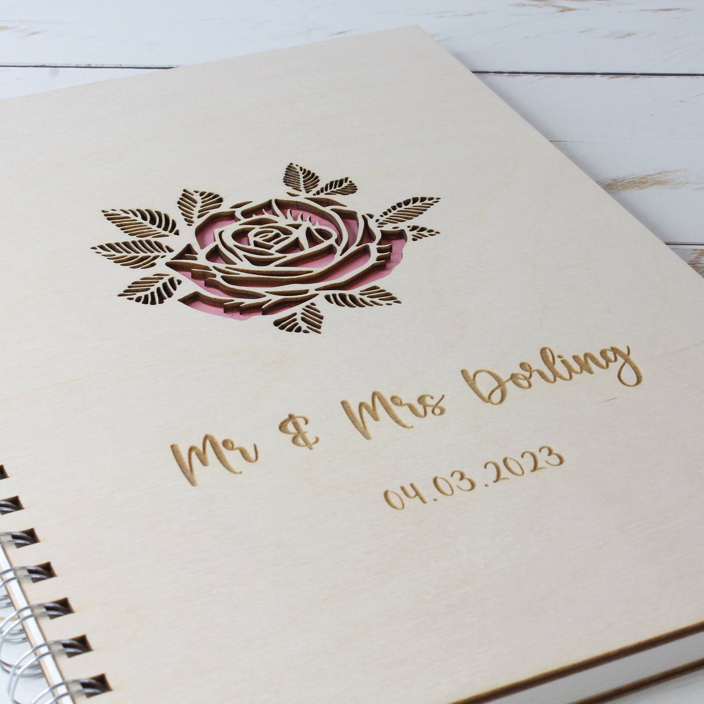 Wedding Guest Book - Rose
