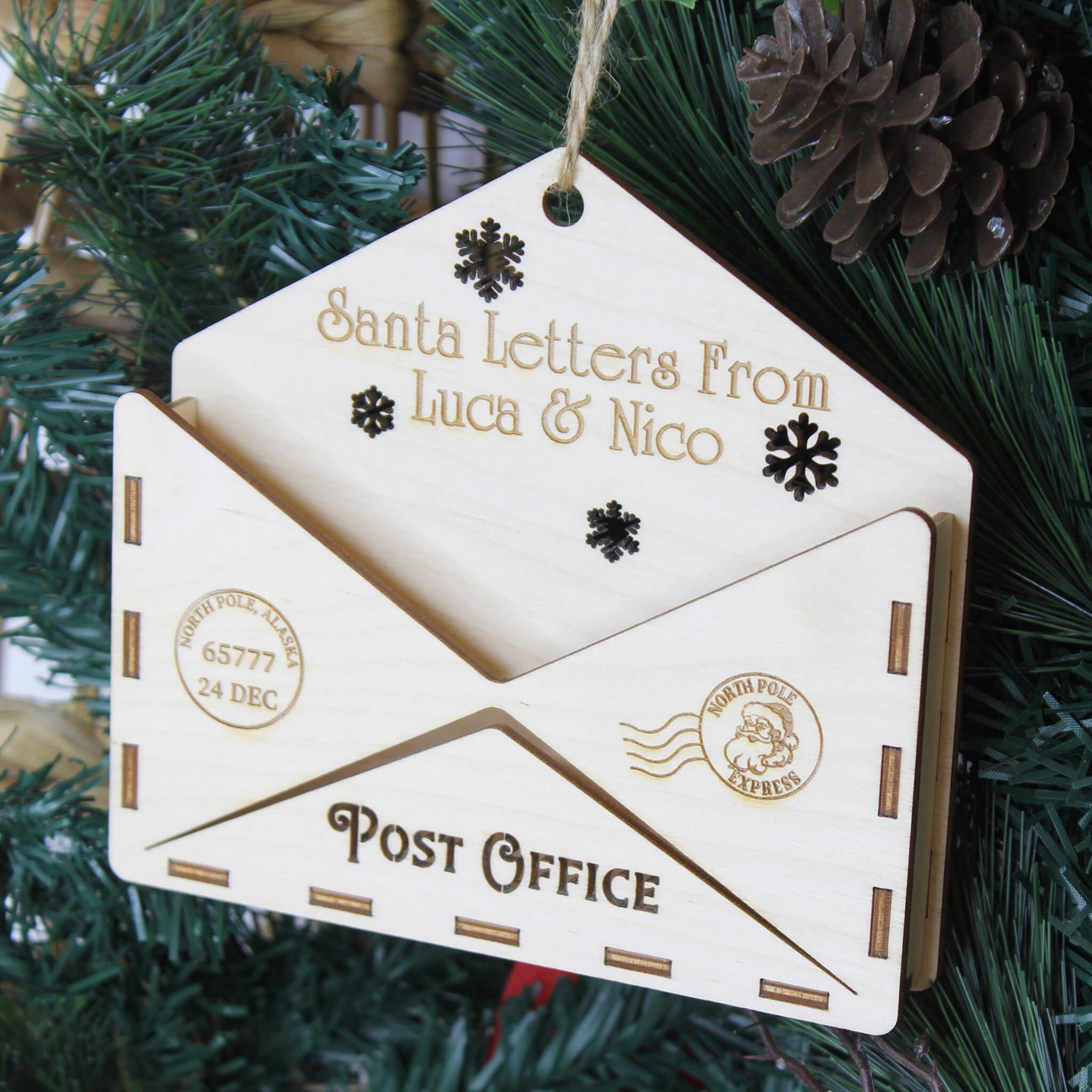 Santa Post Box Note Santa Letter Envelope - Letter to Santa โ Meridian Etch