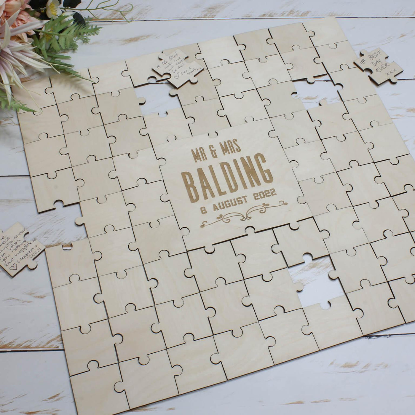 Custom wedding puzzle