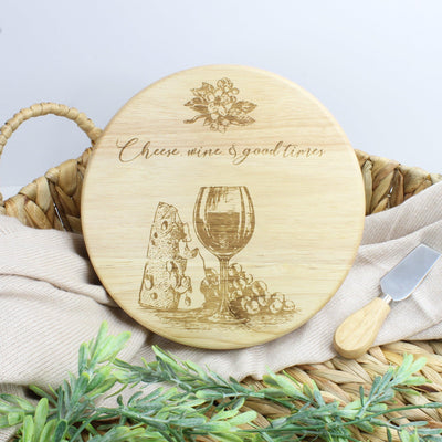 Personalised Cheese Board & Knife Set