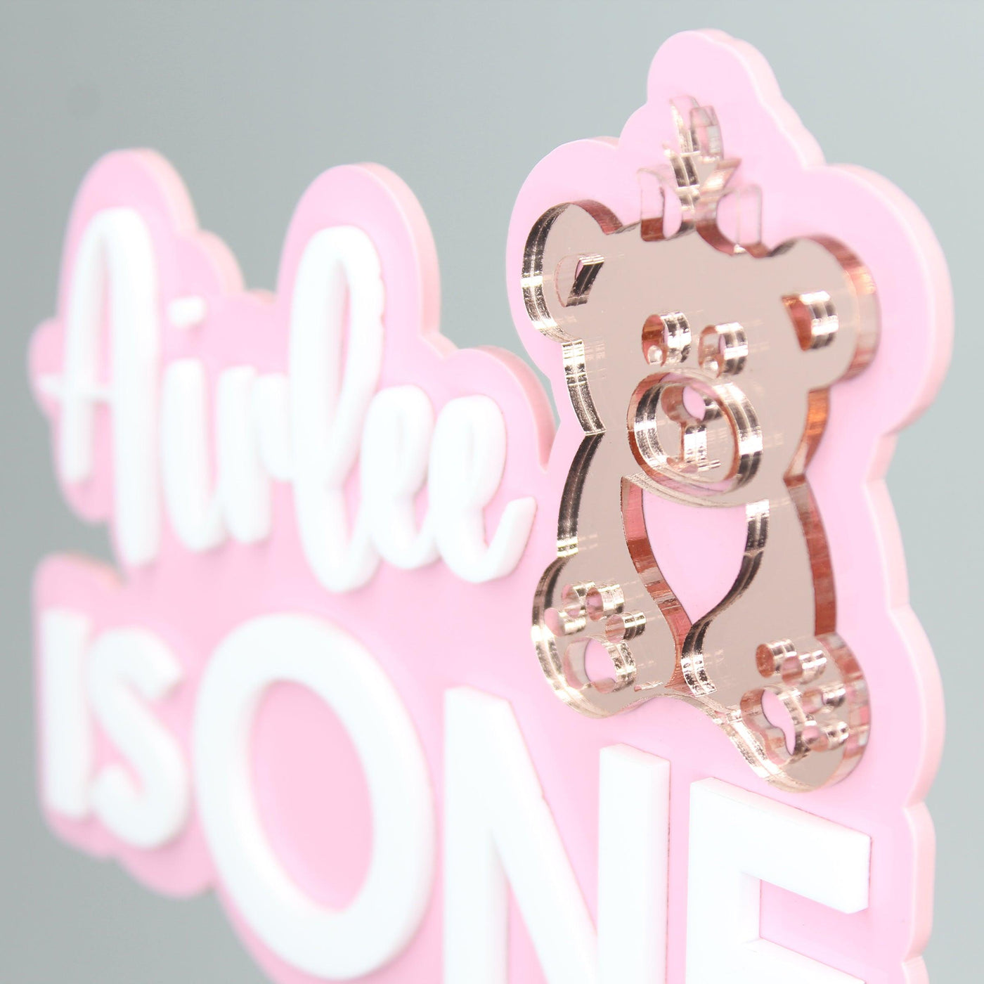 Personalised Cake Topper - Teddy