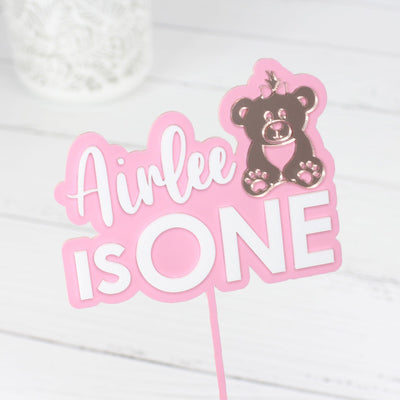 Personalised Cake Topper - Teddy