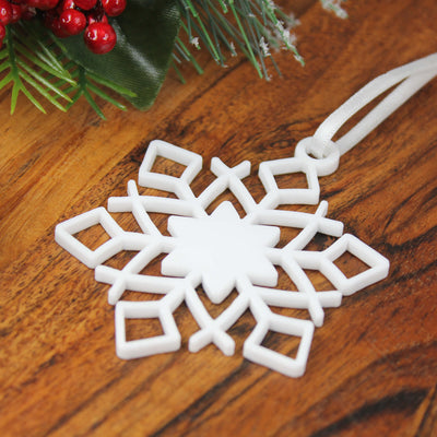Snowflake christmas ornament