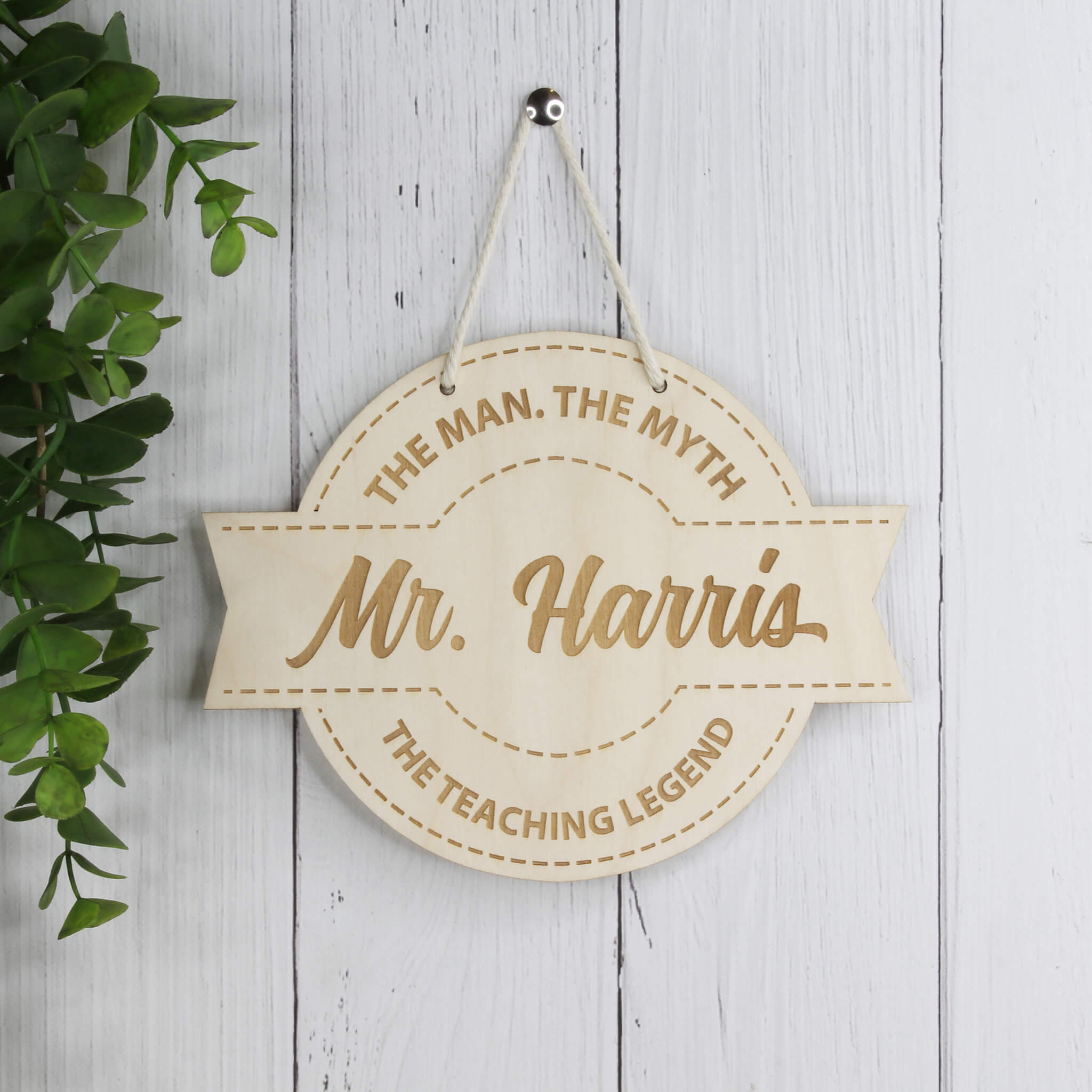 Teacher Sign | Teacher Gift Male – Meridian Etch