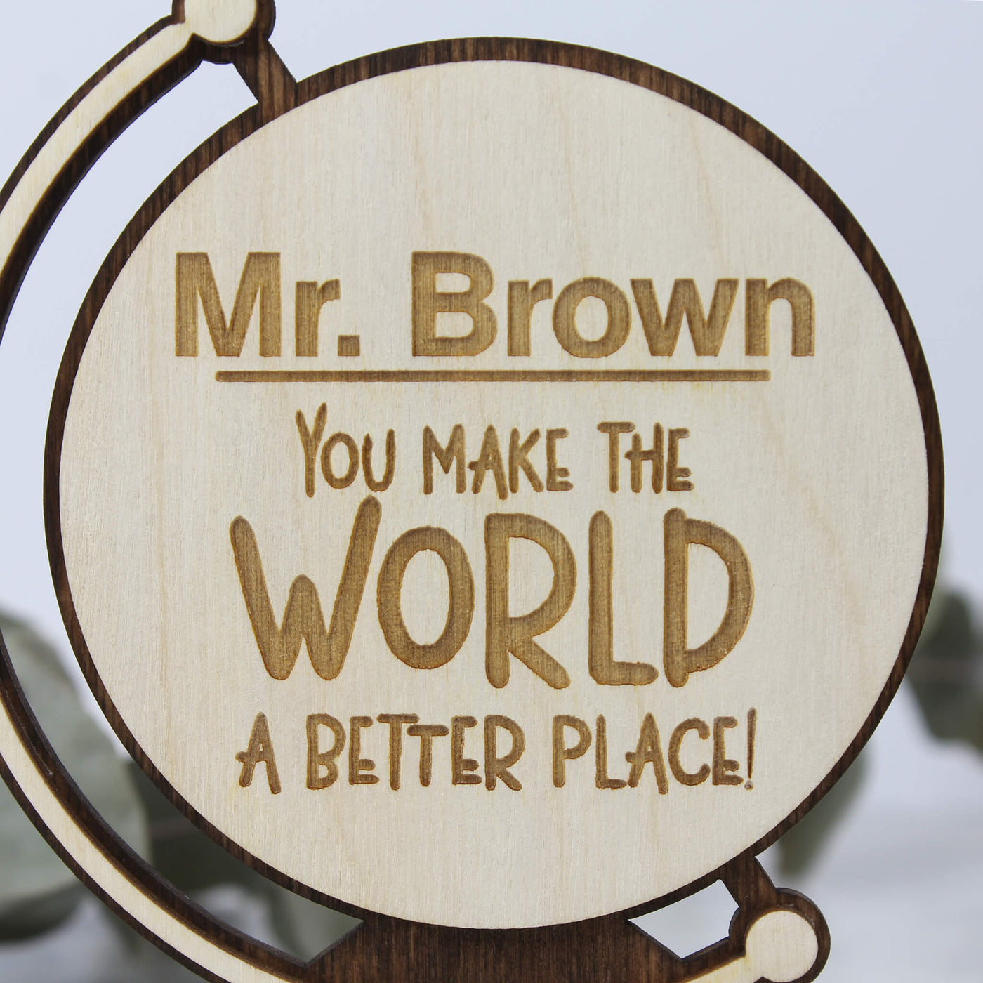 Small Teacher Gift | Classroom Desk Sign – Meridian Etch